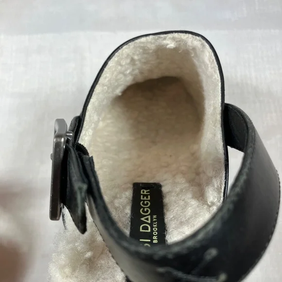 NWT Kelsi Dagger Brooklyn Warehouse Slingback Leather Clogs, Black, Size 10 - Picture 11 of 11